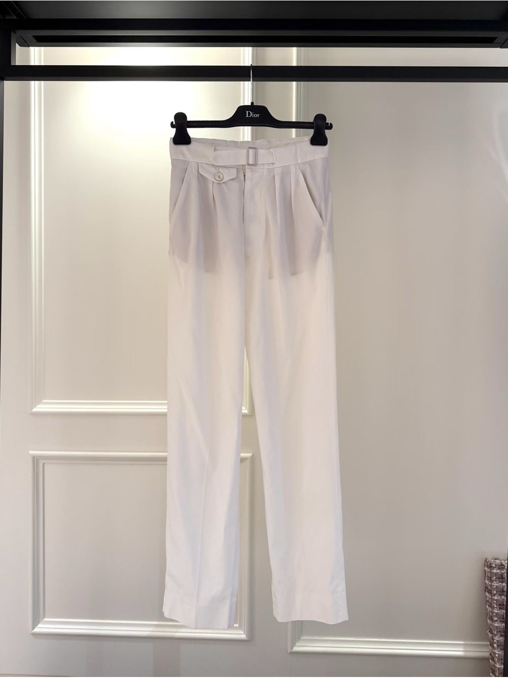 Maison Martin Margiela White Tailored High-Waist Trousers